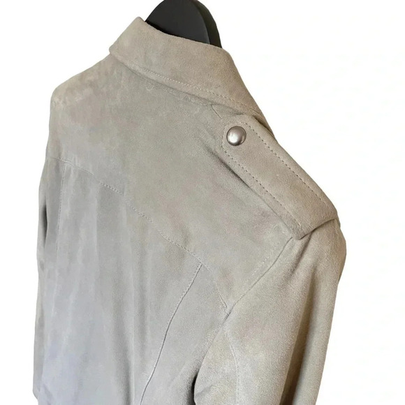 ALLSAINTS Plait Balfern Goat Leather Zip Up Biker Moto Jacket Size 2 - Picture 11 of 16